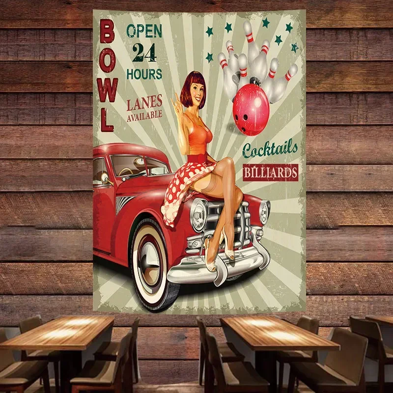 BOWL OPEN 24 HOURS Vintage Car - Auto Repair Shop Open 评论和价格