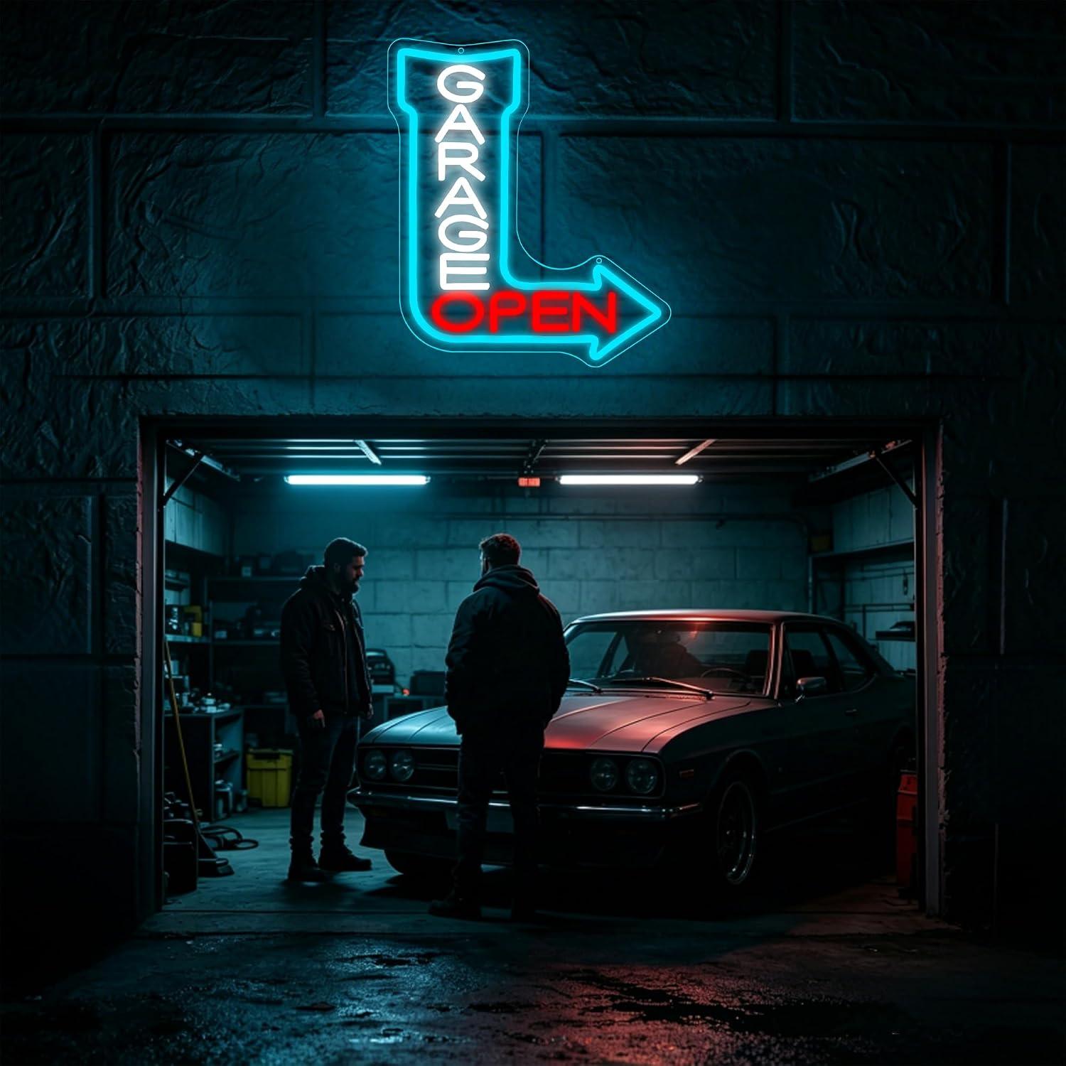 Garage Open Arrow Neon Sign Us - Auto Repair Shop Open 评论和价格